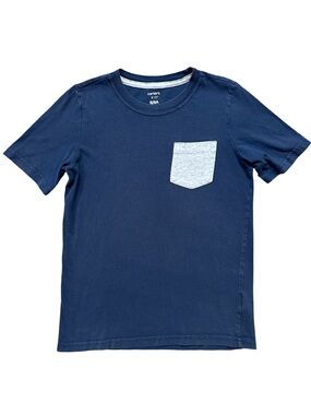 ⭐️ 5 for $25 Carter’s KID Boys Navy Gray T-Shirt Short Sleeve Size 8